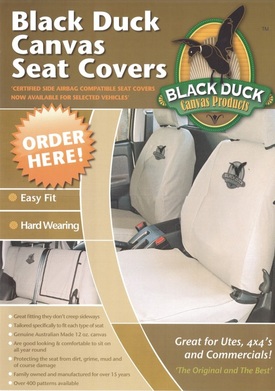 Purchase Black Duck canvas seat Covers